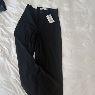 Weite Bershka Hose schwarz