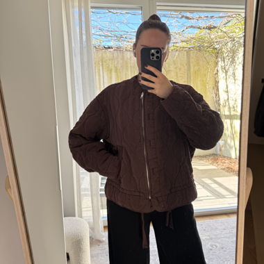 Zara Brown Quilted Jacket