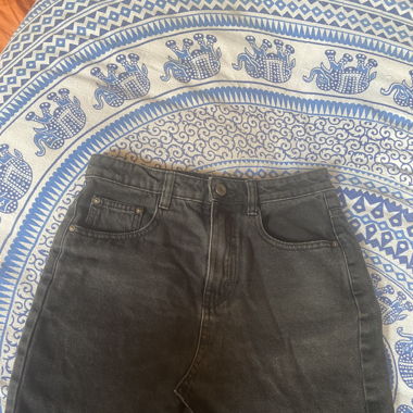Jupe noire en jean – Pull&Bear