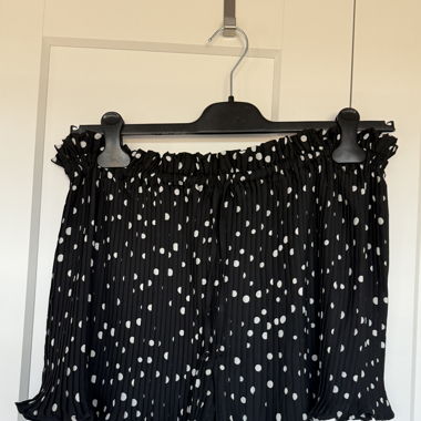 Gepunktete Hosen schwarz/weiss