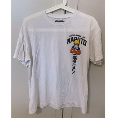 T-shirt Naruto bianco con motivo Ramen
