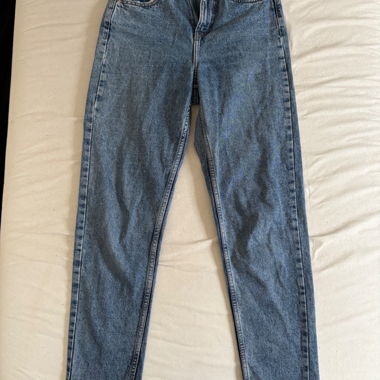 Mom-Jeans blau 34