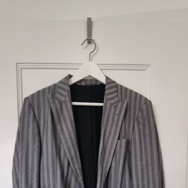 Blazer grigio a righe