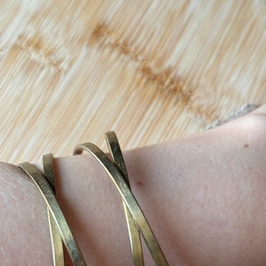 Bracelet en Laiton Doré d'Inspiration Romaine