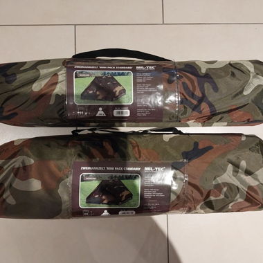 2 x Tents *MINI PACK* two-person *MIL-TEC* NEW!