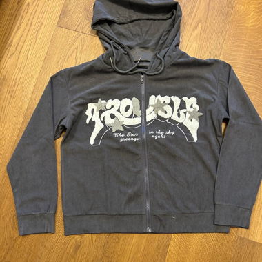 Grey zip up