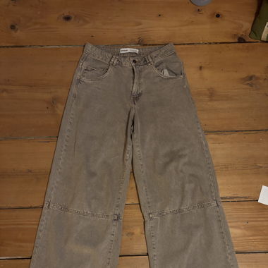 Bershka Brown Baggy Jeans