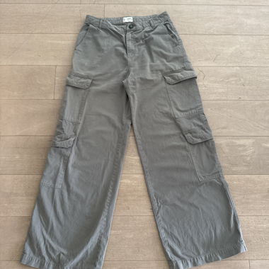 Pantaloni Cargo Lunghi Verde Scuro