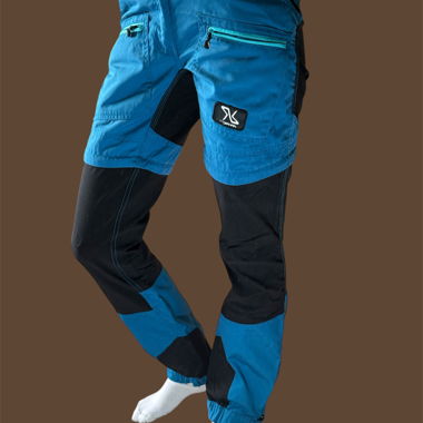 Pantalone softshell outdoor blu-nero