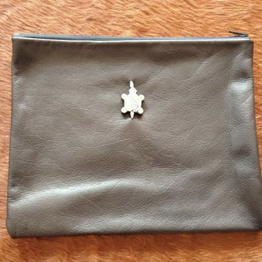 Brown Leather Clutch - HandChraft
