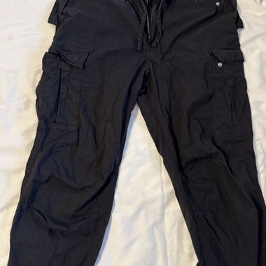 Black cargo pants