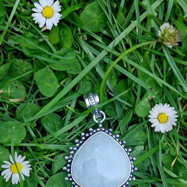 Pendentif avec pierre de lune - Moonstone pendant 