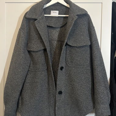Manteau gris Bershka