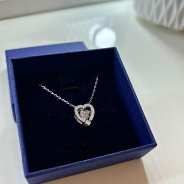 Swarovski Kette Herz in silber