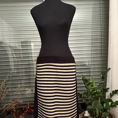 Orsay skirt – Striped, midi cut