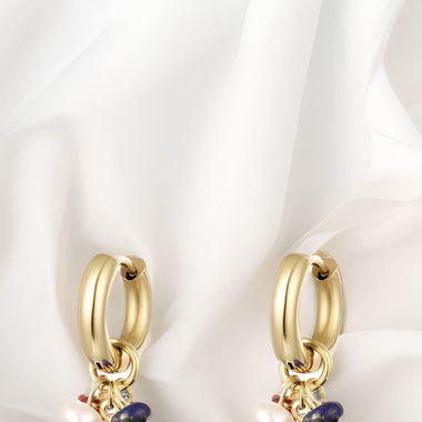 Radiant Pearl Charm Earrings