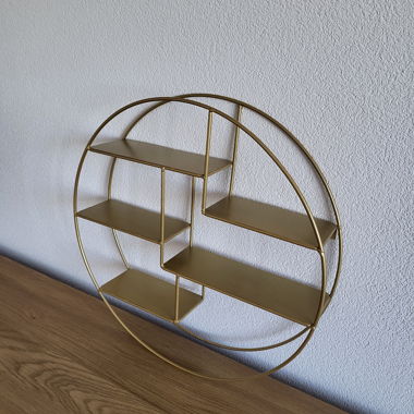 Round Wall Shelf Gold