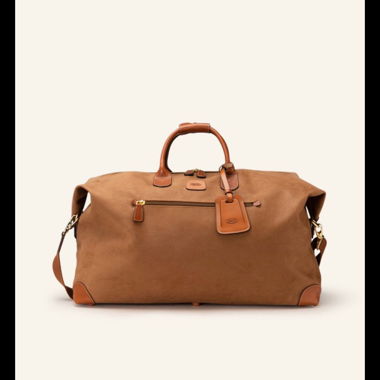 Borsa weekender in pelle marrone Brics