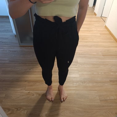 Black High-Waist Pants