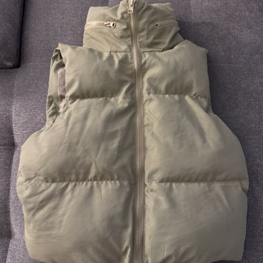 Gilet imbottito bianco effetto ghiaccio