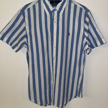 Camicia Ralph Lauren a righe blu e bianco M
