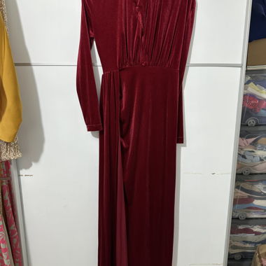 Red Velvet Dress Long Sleeve