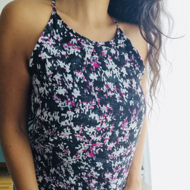 Top da donna con motivo floreale