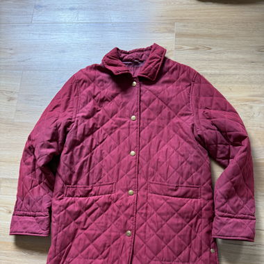 Vintage Quilted Burgundy Jacket 