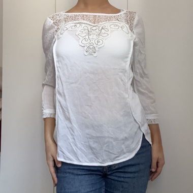 Blouse blanche y2k