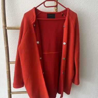 IKKS Red Knit Cardigan