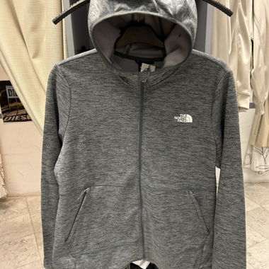 Felpa con cappuccio The North Face grigia fleece XL