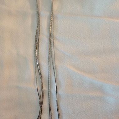 Boucles d’oreilles longues en argent