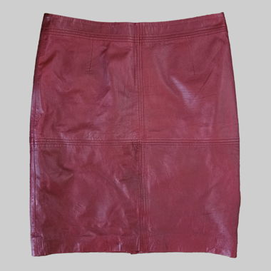 Maddison Red leather skirt (40)