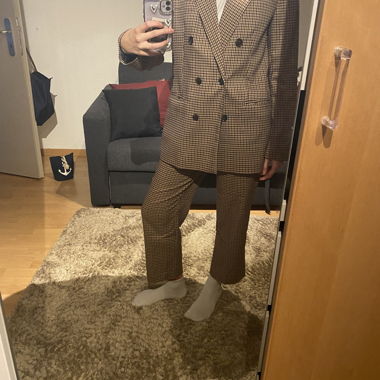 ZARA Karierter Blazer & Hose