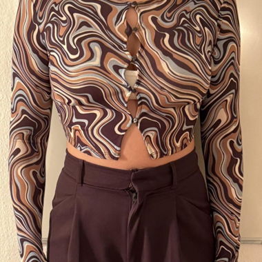 Top Bershka a maniche lunghe