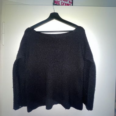 Maglione in maglia nero