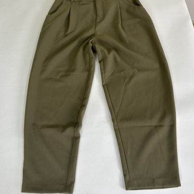Pantalon Zara vert olive
