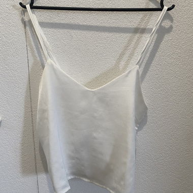 White Knotted Top