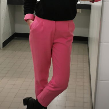 Zara pink business casual pants