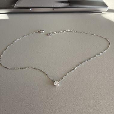 Swarovski STILLA PENDANT ROUND CUT Collier argent