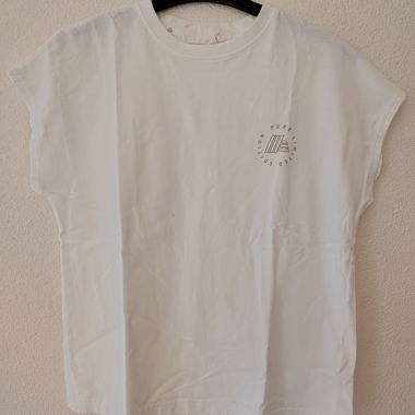 T-shirt bianca Aldi con stampa