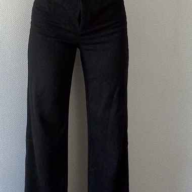 Flattering Black Wide-Leg Trousers