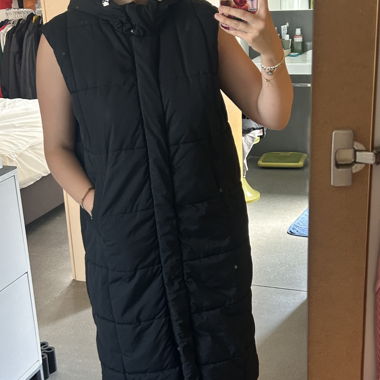 Gilet imbottito nero Bershka