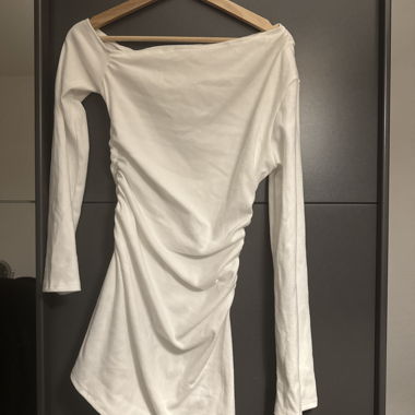 White Asymmetrical Dress