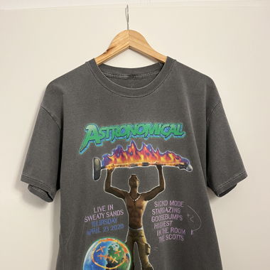 Travis Scott Astronomical t-shirt faded black 