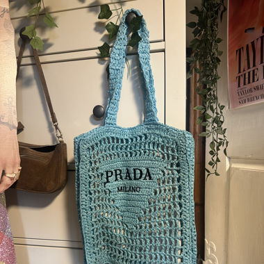 türkisfarbene Strandtasche