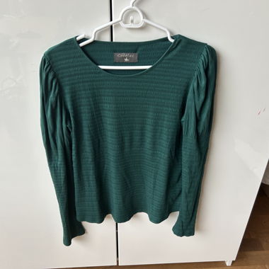 Haut vert Cotelac manches longues