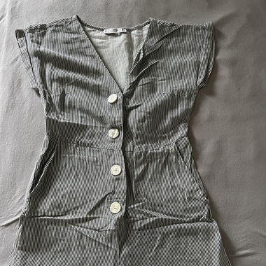Jumpsuit kurz/gestreift Mango