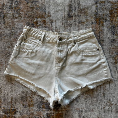 Pantaloncini in denim bianchi