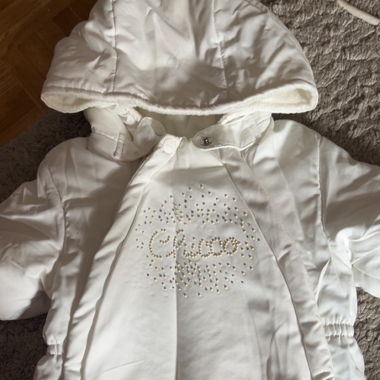 Veste hiver pour bébé fille blanche 